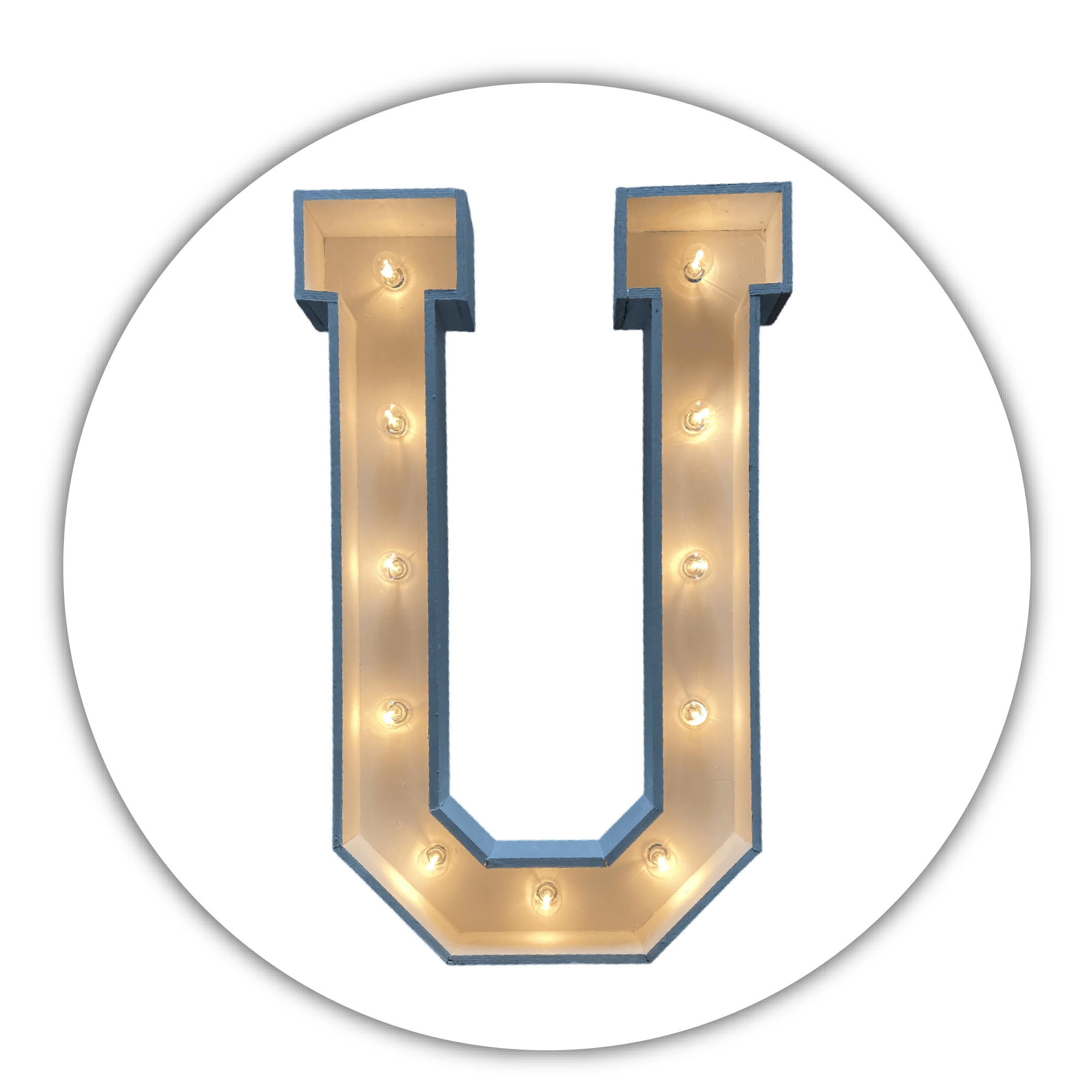 Lichtletter "U"